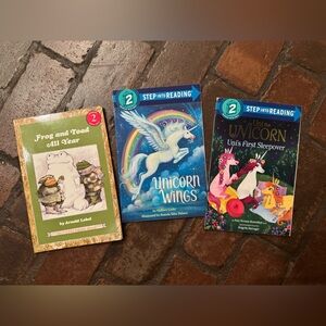 STEP 2 Books.  Children's Book Set with Unicorn and Frog Themes